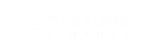 Baseline Finance Logo - white